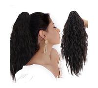 Hhmmei2024-23 Queue de Cheval Extension Longueur Wave Fluffy Ponytail Hairpiece Extensions de Cheveux bouclés Queue de Cheval for Femme Queue de Cheval(001)