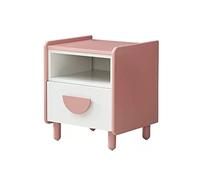Hhmmei2024-23 Rangement Table de Chevet for Chambre à Coucher for Enfants Apparence Rose et Blanche Mignonne adaptée à la Chambre d'une Fille d'enfant, 15,7 × 14,5 × 18,5 Pouces pour Chambre