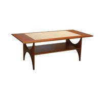 Hhmmei2024-23 Table Basse Table Basse Moderne en Bois du Milieu siècle avec étagère for Salon Table d'appoint de canapé