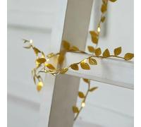 HHMTAKA Guirlande lumineuse de 5 m avec 50 LED à piles - Blanc chaud - Pour maison, cuisine, jardin, bureau, mariage - Décoration murale (doré)