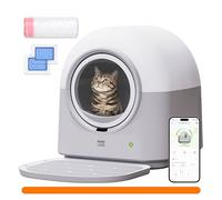 HHOLOVE Litière auto-nettoyante pour chat Pro, 60 L, extra large, ouverture automatique, contrôle par application, litière intelligente anti-pincement, pour plusieurs chats, 1,4 à 10 kg, contrôle