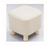 HHONGWYT Extensible Housse de Pouf Carré/Rond Petit 25~30cm x15~18 CM Housse Ottomane (Personnalisation Support) Housse de Protection pour Pouf Rond Housse Repose Pied,A12,2 Pieces