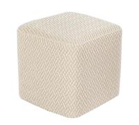HHONGWYT Extensible Housse de Pouf Ottomane Carré 38x38/40x40/45x45/50x50cm Petit Housse Repose Pied Carré (Personnalisation Support) Jacquard Velours Housse de Protection Pouf,#5,45x45x45cm