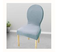 HHONGWYT Housse De Chaise avec Dossier Rond 6/4/2 Pièces Housse De Chaise De Salle À Manger Housse Chaise De Mariage Housse De Chaise Extensible Protecteur De Chaise pour Cuisine,#e,6PCS