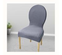 HHONGWYT Housse De Chaise avec Dossier Rond 6/4/2 Pièces Housse De Chaise De Salle À Manger Housse Chaise De Mariage Housse De Chaise Extensible Protecteur De Chaise pour Cuisine,#d,6PCS