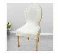 HHONGWYT Housse De Chaise avec Dossier Rond 6/4/2 Pièces Housse De Chaise De Salle À Manger Housse Chaise De Mariage Housse De Chaise Extensible Protecteur De Chaise pour Cuisine,#b,1PC
