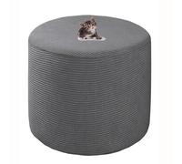HHONGWYT Housse de Pouf Rond Housse Ottomane 31x38/38x43/40x34/ 45x35/45x45cm Extensible Jacquard Housse Repose Pied Rond Couverture Ottomane Housse de Pouf avec Fond élastique,A1,40x35cm(15.7x13.7)
