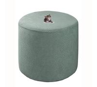 HHONGWYT Housse de Pouf Rond Housse Ottomane 31x38/38x43/40x34/ 45x35/45x45cm Extensible Jacquard Housse Repose Pied Rond Couverture Ottomane Housse de Pouf avec Fond élastique,A9,50x40cm(19.6x15.7)