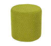 HHONGWYT Housse de Pouf Rond Petit 30x30cm/31x38cm/37x42cm Extensible Ottomane (Personnalisation Support) Protection pour Pouf Rond Repose Pied, #4, 40x35cm