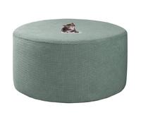 HHONGWYT Housse de Pouf Rond Petit DiamètreS 45~50cm/M50~55cm/L60~68cm/XL76~95cm Extensible Housse Ottomane Housse de Protection pour Pouf Rond Housse Repose Pied,#8,Diameter M 50~55CM