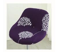 HHONGWYT Lot de 2/4/6 Housse Couverture de Tabouret de Bar avec Dossier Imprimée Extensible Housse de Tabouret de Bar Incurvé pour Bar Tabouret Haute Protecion de Chaise de Salle a Manger,A15,4PCS