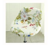 HHONGWYT Lot de 2/4/6 Housse Couverture de Tabouret de Bar avec Dossier Imprimée Extensible Housse de Tabouret de Bar Incurvé pour Bar Tabouret Haute Protecion de Chaise de Salle a Manger,A1,2PCS