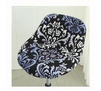 HHONGWYT Lot de 2/4/6 Housse Couverture de Tabouret de Bar avec Dossier Imprimée Extensible Housse de Tabouret de Bar Incurvé pour Bar Tabouret Haute Protecion de Chaise de Salle a Manger,A21,2PCS
