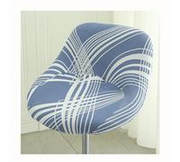 HHONGWYT Lot de 2/4/6 Housse Couverture de Tabouret de Bar avec Dossier Imprimée Extensible Housse de Tabouret de Bar Incurvé pour Bar Tabouret Haute Protecion de Chaise de Salle a Manger,A2,2PCS