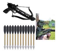 HHORB Flèches D'arbalète en Aluminium De 6,3 Pouces avec Boulons À Fort Impact 50 Livres Et 80 Livres, pour Mini Arbalète Chasse Pistolet Précision Tir À l'arc, 36 Pack - Ne Contient Pas D'arbalète
