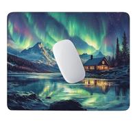 HHQGOUYG Aurore boréale Bleue Tapis de Souris Petit Format 42 x 35 cm V-522