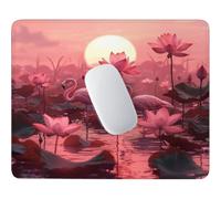 HHQGOUYG Flamant Rose Tapis de Souris Petit Format 34 x 28 cm V-441