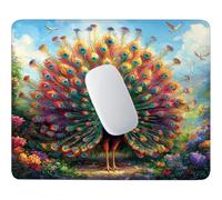 HHQGOUYG Paon coloré Tapis de Souris Petit Format 42 x 35 cm V-82