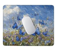 HHQGOUYG Petit Tapis de Souris Gaming Papillons Bleus 360 x 300 mm c-519