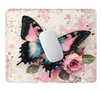 HHQGOUYG Petit Tapis de Souris Gaming Papillons Bleus 420 x 350 mm c-369