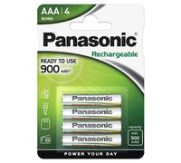 [HHR-4XXE/4BP] Panasonic pack 4 Piles Rechargeable Evolta NiMH AAA (Micro)/HR...