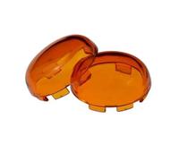 HHRDYY Cache-lentille De Clignotant Moto pour Harley Sportster 883 1200 Touring Road King Dyna Softail Heritage pour Fatboy Clignotant Indicateur(Ambre,2Pc)