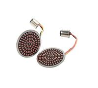 HHRDYY Clignotants De Moto 1157, Feux De Signalisation, Inserts De 2 Pouces pour Harley Softail Dyna Sportster Touring Tri Glide Clignotant Indicateur(1157 Face Rouge)