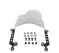 HHRDYY Pare-Brise Moto pour Ducati Scrambler 400 800 2015-2024. Pièces De Protection. Déflecteur De Vent(Argent)