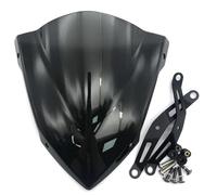 HHRDYY Pare-Brise Moto pour Y&amaha MT25 MT03 2020-2024 MT-25 MT-03 2023 2022 avec Support De Fixation Déflecteur De Vent(Noir)