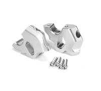 HHRDYY rehausseur Guidon Rehausseur De Guidon De Moto pour B&MW R 1300 GS R1300GS 2024- Support De Serrage De Rehaussement De Guidon Guidon Riser(Argent)