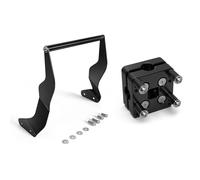 HHRDYY Support De Navigation Moto pour CRF1100L Africa Twin Adventure Sports 2020-2025 avec Stabilisateur Et Pince pour Smartphone GPS Barre Transversale Montage Systèmes(Noir 3)