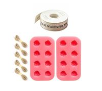 HHRJNUST Moule à Savon Silicone Artisanal Fleur avec Détails Délicats pour Projets Créatifs et Présentations Soignées Adapté au Bricolage Maison Cadeaux Personnalisés Fête, Ensemble De Roses