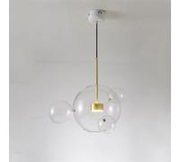 HHRLCH Éléments décoratifs créatifs Plafonniers d'îlot de Cuisine Designer Art Nordique Verre Transparent Bulle de Savon Lampe Appareil/Quatre Une Lampe