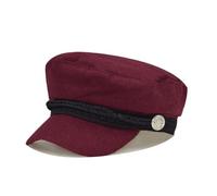 HHRLCH HBJWOV Mode Coton Militaire Chapeau Automne Marin octogonal Chapeaux pour Femmes Plat Haut Casquettes Femme Voyage Cadet Marine Capitaine Casquette