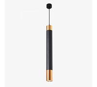 HHRLCH Ibalods Plafonniers de Chambre à Coucher Noir Plafonnier Suspension Luminaires Réglables Cylindre Lanterne 7W Long Tube Cylindre Droplight Bar Droplight/6 * 35Cm/Lumière Chaude