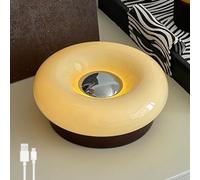 HHRLCH Lampe de Table Donut sans Fil - Lampe de Chevet Rechargeable à intensité Variable avec Batterie - Idéale pour Chambre à Coucher, Salon, Salle à Manger -ge