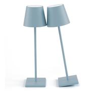 HHRLCH Lot de 2 Lampes de Table sans Fil avec Batterie Rechargeable 3 W 5 500 mAh, intensité Variable, Portable, pour Restaurant, dîner, Chambre à Coucher, Utilisation en extérieur, étanche IP54