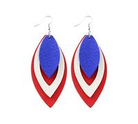 HHRLCHX Boucles d'oreilles Raffia Gouttes d'eau ovales Boucles d'oreilles en Cuir Britannique Boucles d'oreilles en Cuir en Forme de Coeur Boucles d'oreilles