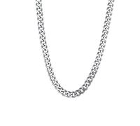 HHRLCHX Boys, Hip Pop Curb Chain Stainless Steel Chain for Men Chain 18-30 inch