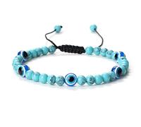 HHRLCHX Bracelet perlé réglable 4 mm Tiger Eye Stone Malachite Souhait Les Bracelets à la Main