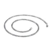 HHRLCHX Cadenas de Bucle Cremallera 18-28 CM de Longitud en Acero Inoxidable Dorado/Plateado Para Hombres y Niños