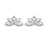 HHRLCHX Fille Fleur pour Femmes Boucles d'oreilles de Lotus élégantes Bijoux