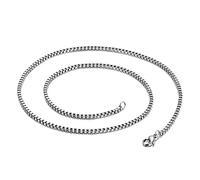 HHRLCHX Long 24cm Snake Chain 0.9-3.2MM for Men and Boys - Made of Environmentally Friendly Stainless Steel Silver