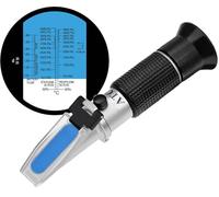 HHTEC Réfractomètre Antigel 3 en 1 - Test Liquide de Refroidissement, Lave-glace et Batterie - Éthylène & Propylène Glycol - Outil de Diagnostic Automobile Haute Précision