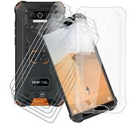 HHUAN Coque pour Oukitel WP5 2020 (5.50") Transparent Cover + 4 Pièces HD Verre trempé en écran Film Protecteur, Souple Silicone Antichoc TPU Housse Etui Bumper Case - Transparent