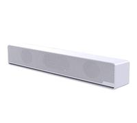 HHUARI Barre de Son pour TV Mini Haut-Parleur Bluetooth sans Fil Son 12w Alimenté par USB Design Robuste Puissant Son Cristallin Léger et Robuste,Blanc The New