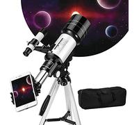 HHUARI TÉLESCOPE pour Enfants COMMENÇANT À Observer Les ÉTOILES Télescope astronomique à Fort grossissement Portable 70 mm avec trépied Meilleur Cadeau pour télescopes pour Enfants 2021 The New