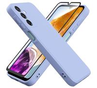 HHUIWIND Coque pour Samsung Galaxy M15 / F15 5G (6.6") avec Verre Trempé écran Protecteur,Housse de Protection Silicone TPU Anti-Scratch Antichoc Bumper Étui Case Cover - Violet2
