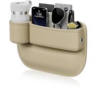 HHUIYUYY Organiseur Latéral Siège Voiture pour Nissan Elgrand E52 2011-, pour Téléphones Mobiles Clés Cartes Lunettes Portefeuilles.,Beige