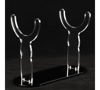 HHUXIUE Support de chophar, support de corne en acrylique robuste, support décoratif pour shofar adapté à toutes les cornes kasher, yéménites, antilopes en corne torsadée